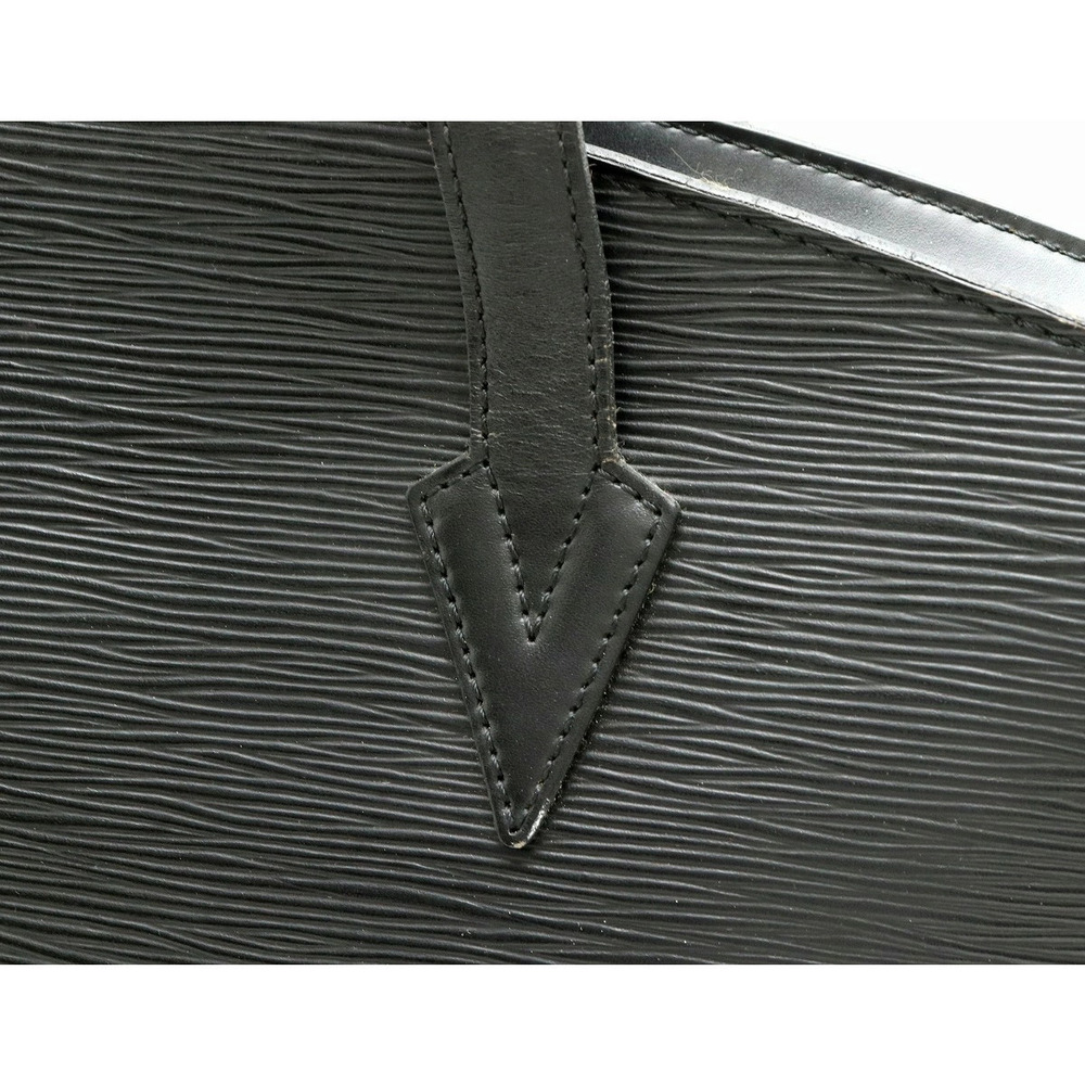 Louis Vuitton Epi Saint Jacques Shopping Shoulder Bag Tote Leather Noir Black - Picture 7 of 9